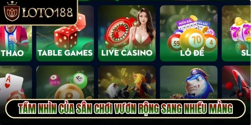 Tầm nhìn của sân chơi vươn rộng sang nhiều mảng giải trí khác